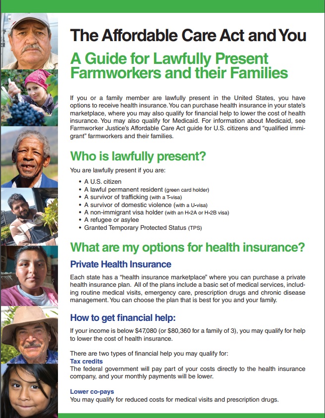 Guide for Lawfully Present Farmworkers and Their Families