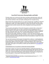 Issue Brief Farmworker Housing and Health